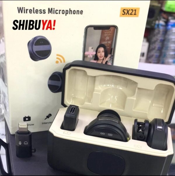 MICRÓFONO DOBLE MAGNETICO INALÁMBRICO para celular