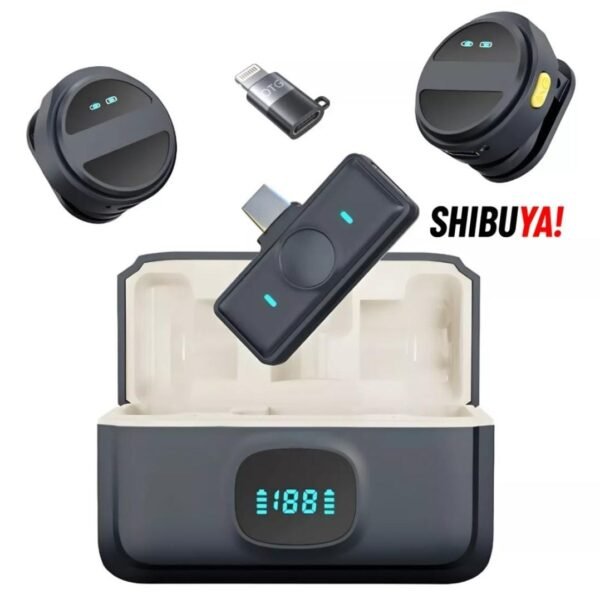 MICRÓFONO DOBLE MAGNETICO INALÁMBRICO para celular - Imagen 3
